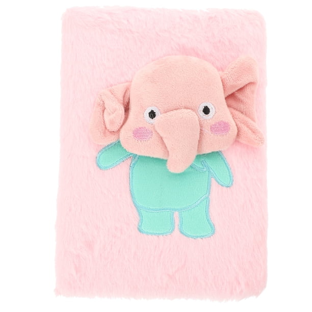 KAKOWELY Precioso cuaderno de uso diario, cuadernos de peluche, blocs de notas de diario esponjosos, cuaderno de uso diario