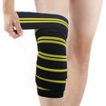 thumbnail image 3 of CAROOTU 2 Pcs Weightlifting Knee Wraps Gym Workout Fitness Compression Knee Support Straps, 3 of 7