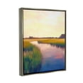 thumbnail image 4 of Stupell Industries Rural River Sunrise Nature Painting Gray Floater Framed Art Print Wall Art, 17 x 21, 4 of 10