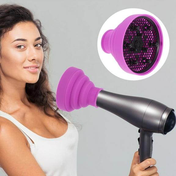 FUEENIRVA Violet Hair Diffuser Attachment Evenly Distributes Heat for Home Use Curly Hair
