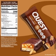 Quest Candy Bar, Peanutty Caramel Flavor, 15g of Protein, 4 Count