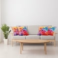 thumbnail image 4 of Ambesonne Art Throw Pillow Cover 4 Pack, Big Flower Petals, 20", Multicolor, 4 of 5
