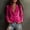 Sequin velvet tops-Hot Pink, variant on Velvet Tops for Women Plus Size Womens Casual Solid Suit Black M