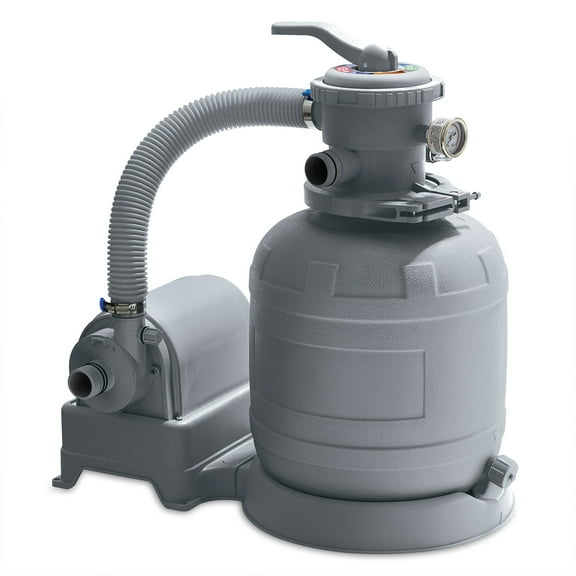 Funsicle 12in Sand Filter Pump for Above Ground Pools, 1600 GPH Flow Rate