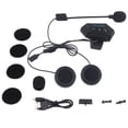 thumbnail image 1 of Casco Bluetooth Intercomunicador Auriculares Montar Casco Bluetooth 5.0 Música Intercomunicador Auriculares, 1 of 5