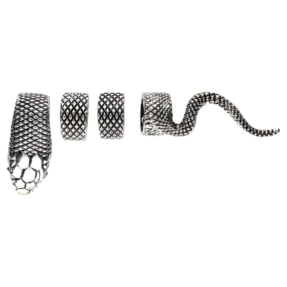 Snake Finger Ring Set Costume Accessory for Adults, Silver, Halloween by Way To Celebrate