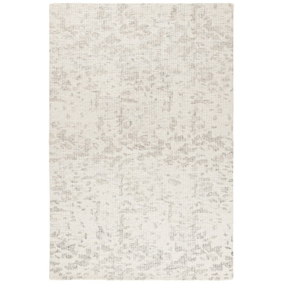 SAFAVIEH Ebony Iacopo Distressed Area Rug, Ivory/Gray, 8' x 10'