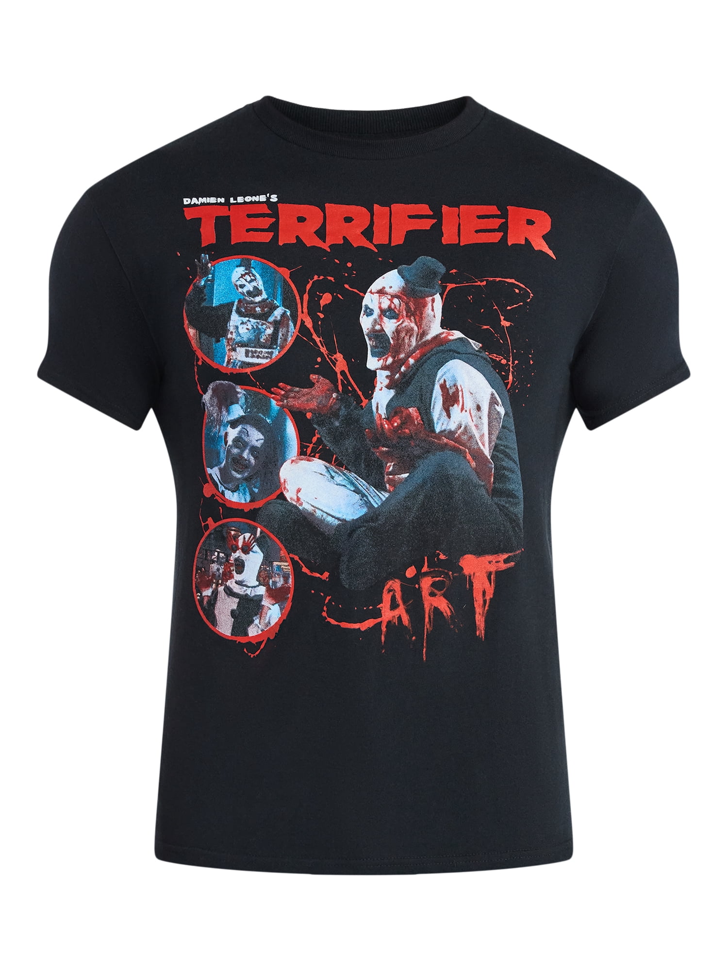 Terrifier Men's and Big Men's Graphic Tee with Short Sleeves, Sizes S-3XL
