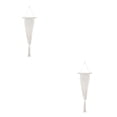 thumbnail image 4 of Thinsony Lightweight And Portable Macrame Planter Wall Hanging Basket Versatile Solution white 22-4 2Set, 4 of 6