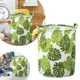 thumbnail image 1 of Stylish Patterned Linen Laundry Hamper Large Open Top Breathable Fabric For Bedroom Bathroom Durable And Easy Design, 1 of 5