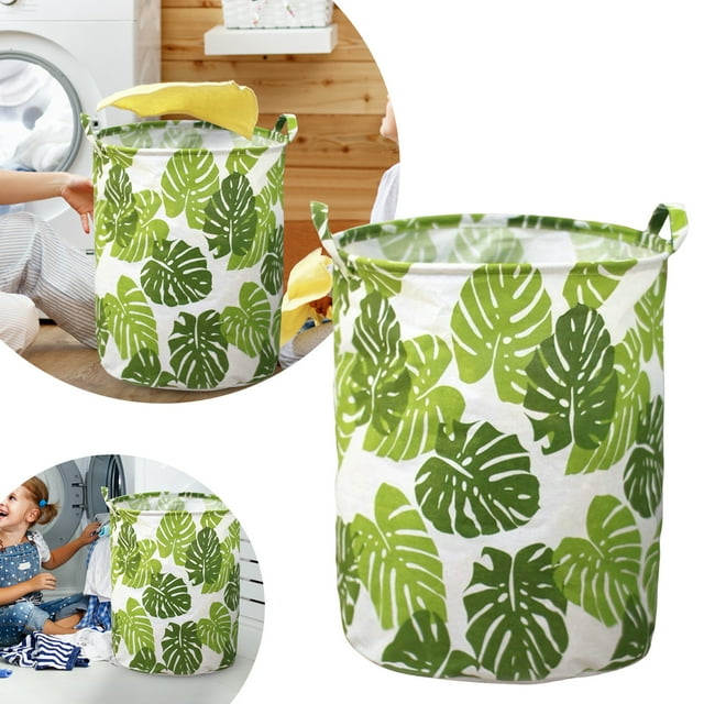Patterned Linen Laundry Hamper Without Lid Large Open Top Stylish And Breathable Fabric For Bedroom Or Bathroom Easy And Durable Design Bathroom for Towels Bathroom Organizer with Hamper for Closets