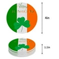 thumbnail image 1 of FMSHPON Happy St. Patrick's Day Set of 8 Round Coaster for Drinks, Absorbent Ceramic Stone Coasters Cup Mat with Cork Base for Home Kitchen Room Coffee Table Bar Decor, 1 of 6