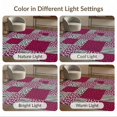 thumbnail image 7 of ODIKA Leopard Pink Abstract Spotted Interlocking Block Layout Print Pet Friendly & Kids Safe Play for Playroom, Bedroom, Reading Nook, 7 of 7