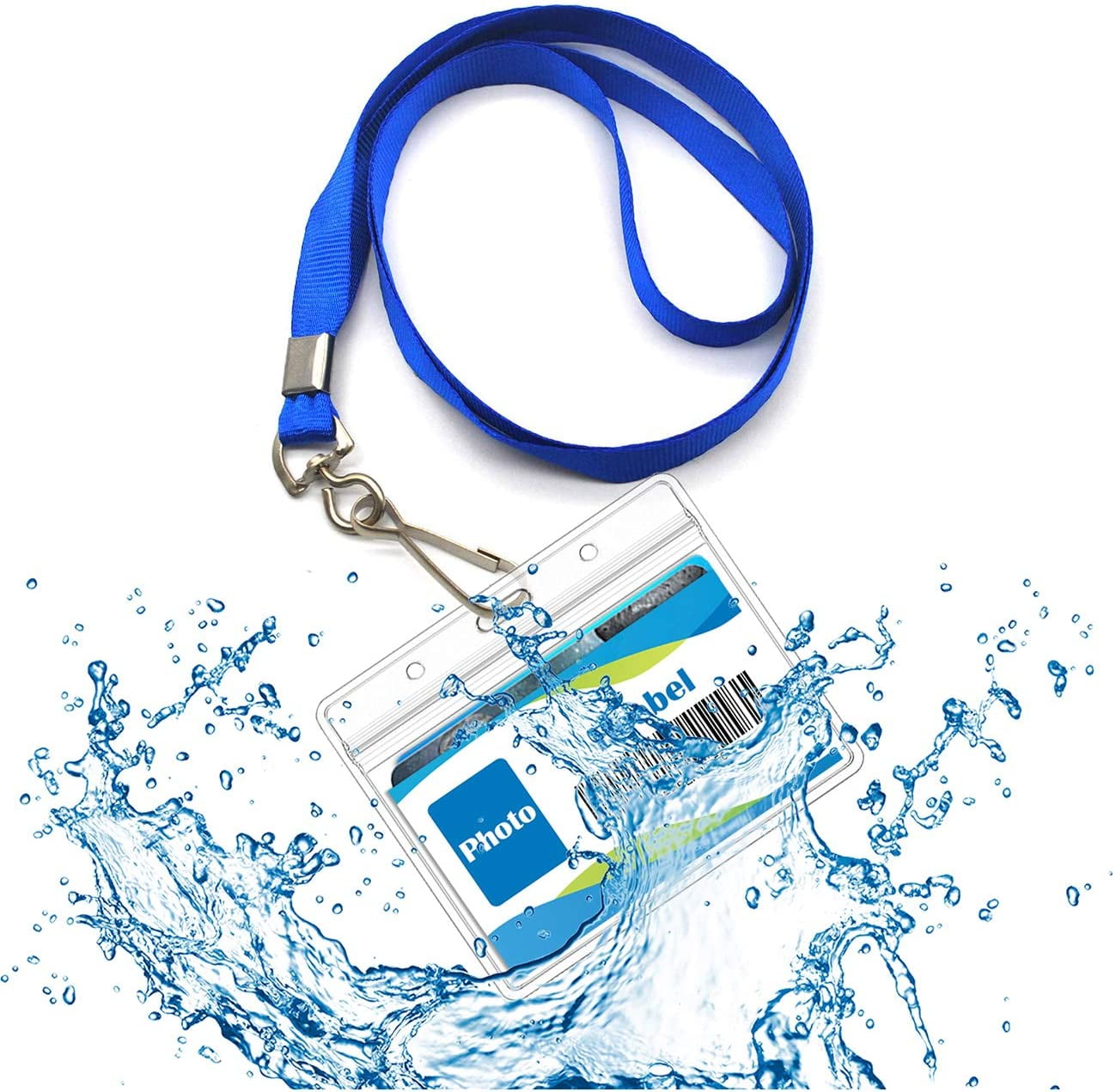 SKILCRAFT Waterproof Multiple ID Holder with Lanyard by AbilityOne®  NSN6259782