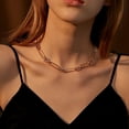 thumbnail image 4 of Up to 65% Off Retro Street Paijing Lattice Personality Creative Small Design Metal Necklace Necklace Rings Earring Jewelry on Clearance, 4 of 4