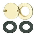 thumbnail image 1 of Uxcell Copper Peephole Cover Rotating Door Viewer Covers With Self-Adhesive Tool For Home 5/8" Imitation Gold, 1 of 6