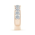 thumbnail image 3 of ANGARA IGI Certified Lab Grown 1.7 Ct Diamond Half Eternity Wedding Ring for Women in 14K Rose Gold (Size-4.5x3.5mm| Color-F-G| Clarity-VS) | Anniversary, Jewelry Gift for Women | Diamond Ring, 3 of 8