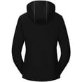 thumbnail image 2 of Chrisuno Fall Coats For Women All Weather Jacket Spring Lightweight Women's Softshell Insulated Windbreaker With Removable Hood Waterproof Warm Fleece Lined Coat Black S, 2 of 5