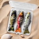 thumbnail image 1 of 3 unids/caja pesca Wobbler realista señuelo de pesca cebo duro 8 segmentos Swimbait (B), 1 of 6