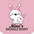 thumbnail image 4 of Inktastic Mimis Snuggle Bunny Easter Girls Baby Bib, 4 of 4
