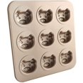 thumbnail image 4 of Baking Tray-9-cavity Durable Pig Pattern Baking Tray Cake Bread Dessert Mould, 4 of 7