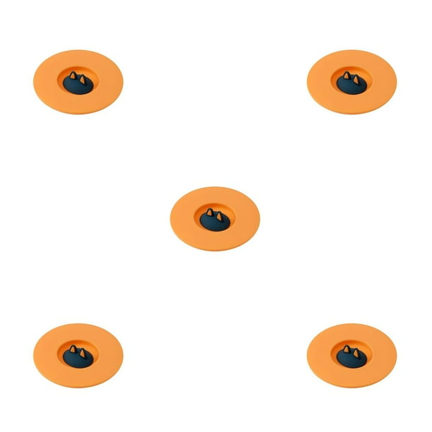 Inteprter Tapas de silicona para tazas de dibujos animados, tapa para taza de café a prueba de fugas, 220 ℃, resistente al calor, tapa a Type2 NO2