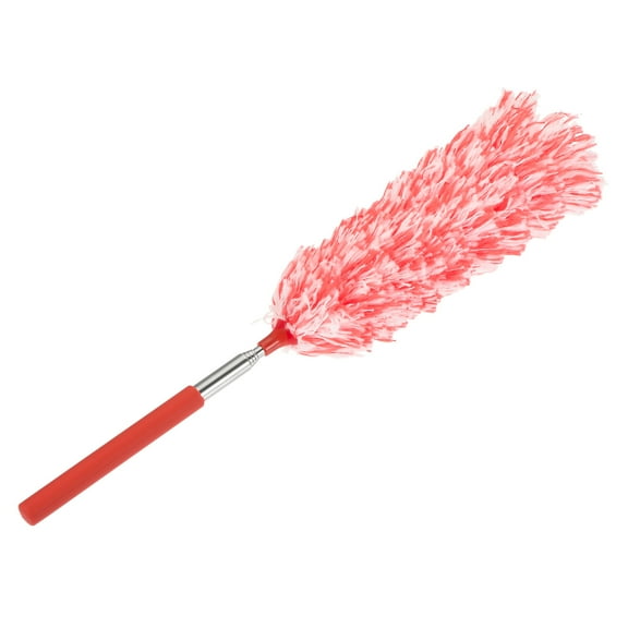 Uxcell Microfiber Duster 13.8 to 32.7 Inch Extendable Dusting Brush Red