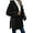 Black, variant on Decentake Women Jacquard Hooded Cardigan Coat, Long Sleeve Warm Knit Outerwear for Fall Winter, Casual Layering Jacket for Daily Wear