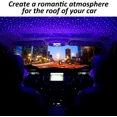 thumbnail image 4 of Proyector de estrellas USB para coche, luz nocturna portátil, luces de techo ajustables con ambiente romántico galáctico para dormitorio, fiesta, techo y más. Plug and Play (azul y rojo)., 4 of 5