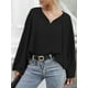 thumbnail image 2 of Las mujeres Batwing manga blusa atada O cuello camisas sueltas MABOTO Jerseys de mujer, 2 of 7
