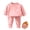Pink, variant on Gamivast Toddler 2 Piece Sweatsuit Sets Baby Boys Girls Thermal Long Sleeve Pullover Sweatshirt And Pants Warm Fleece Tracksuit Fall Winter Outfits Cute Lounge Clothes Blue 3-4 Years