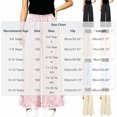 thumbnail image 2 of Mitankcoo Girls Elastic Waist Wide Leg Pants Kids Ruffle Hem Casual Trousers with Pockets for Daily School, 2 of 8
