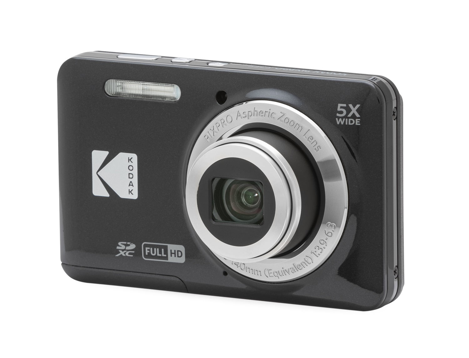 Kodak PIXPRO FZ55 Easy Point & Shoot Digital Camera Bundle, Black