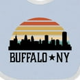 thumbnail image 4 of Inktastic Buffalo New York Skyline Retro Boys or Girls Baby Bib, 4 of 4