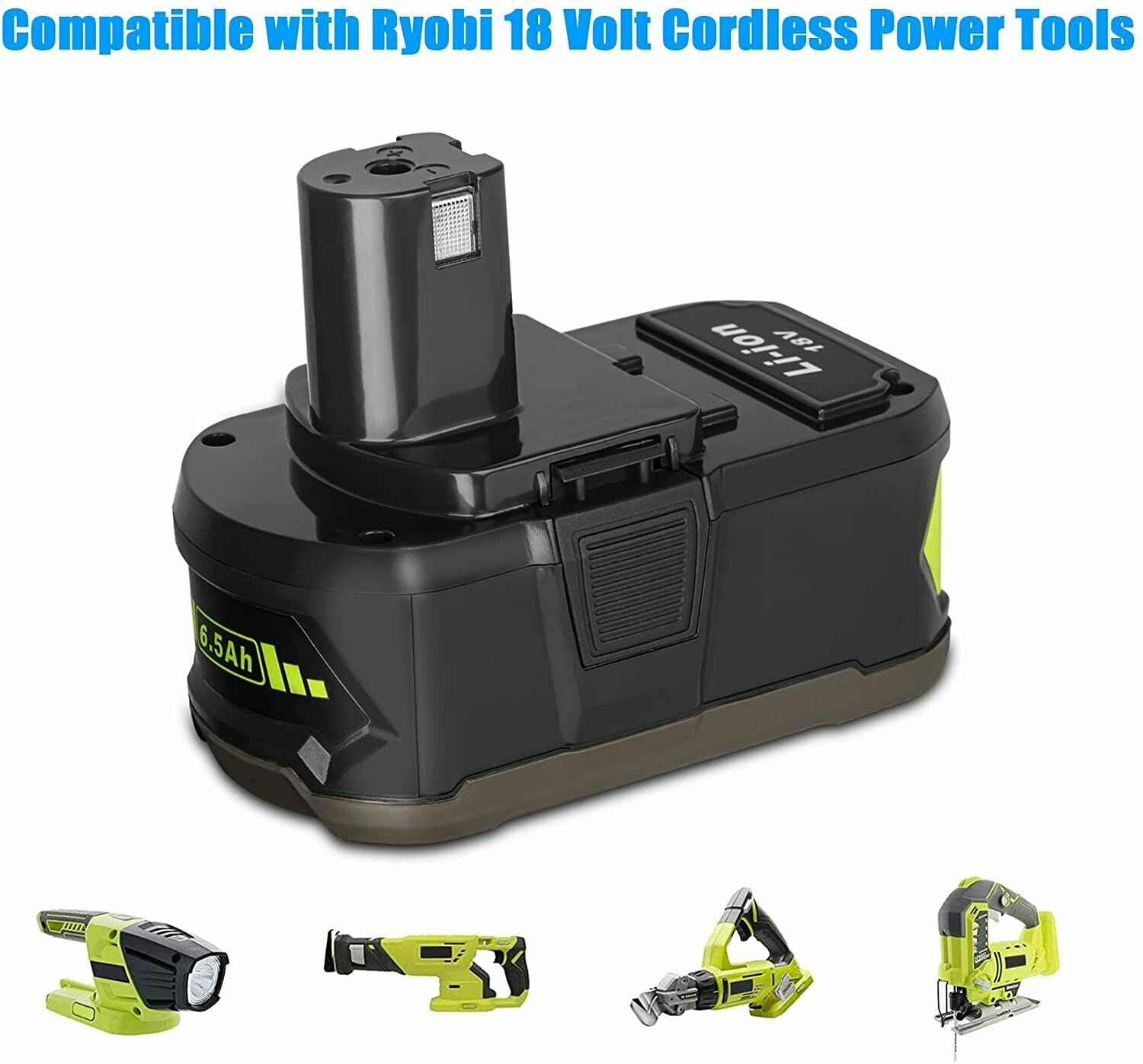9.0Ah For RYOBI P108 Battery 18 Volt One+ Plus High Capacity P109 Lithium-ion P104 P102 P107 P106 RB18L50 RB18L40 RB18L25 RB18L13 P105 P103 P122 P190