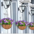 thumbnail image 5 of Uanit Artificial Hanging Flowers with Basket, Plant Hanger Artificial Fake Flowers UV Resistant, Faux Plastic Greenery for Outdoor Indoor Patio Lawn Garden Porch Summer Fall Decor, 5 of 7