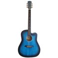 thumbnail image 2 of 41-Inch Full-Size Matte finish Acoustic Guitar– Smooth Play, Low Action, Stylish Design–Perfect for Beginners, Adults, and Students with Soft Pack Blue, 2 of 7