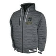 thumbnail image 2 of Men's  Gray Notre Dame Fighting Irish Quilted Full-Zip Hooded Jacket, 2 of 3