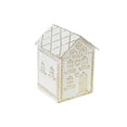 thumbnail image 1 of Gold And White Gingerbread Metal House, 1 of 3
