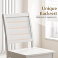 thumbnail image 4 of Gymax 4 PCS Armless Wood Dining Chair w/ Rubber Wood Legs Curved Backrest Kitchen White, 4 of 6
