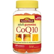 Nature Made CoQ10 Adult Gummies, Mango 60 ea (Pack of 6)