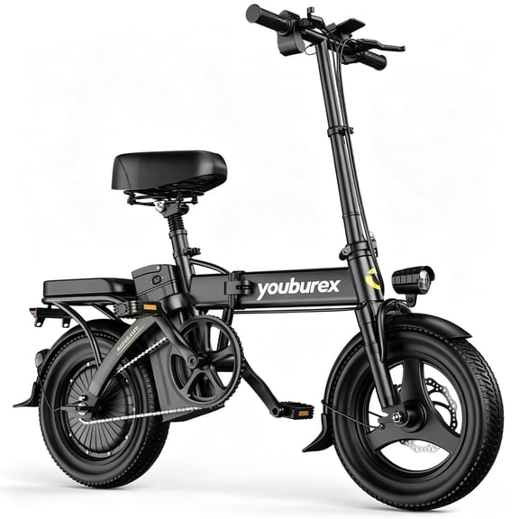 14" Ebike,Folding Electric Bike for Adults, 500W Peak Motor, 22MPH Max Speed Foldable Electric Bicycles, 48V 20AH Battery 40 Miles PAS Range Mini E Bikes for Adults