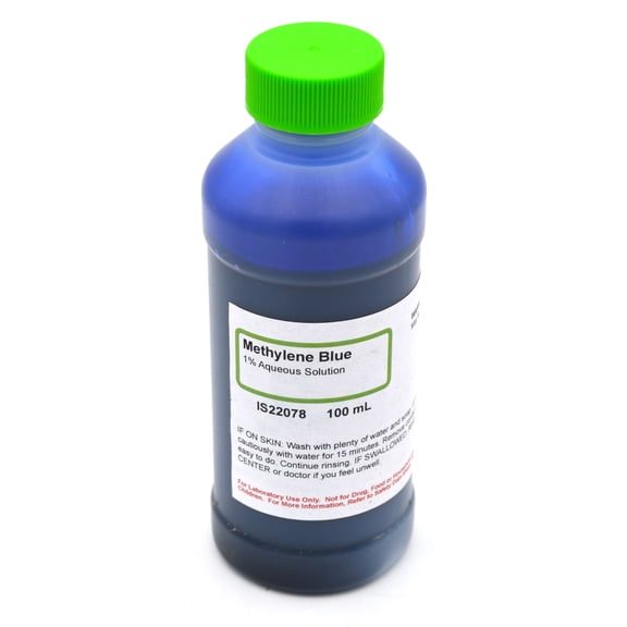 1% Aqueous Methylene Blue, 100mL - The Curated Chemical Collection