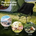 thumbnail image 7 of Lightweight Camping Chairs with Adjustable Height, Portable Camping Chairs for Adults with Carry Bag and Side Pockets, Folding Chairs for Outside for Camping, Beach, Fishing, Trip, Picnic (Black), 7 of 7
