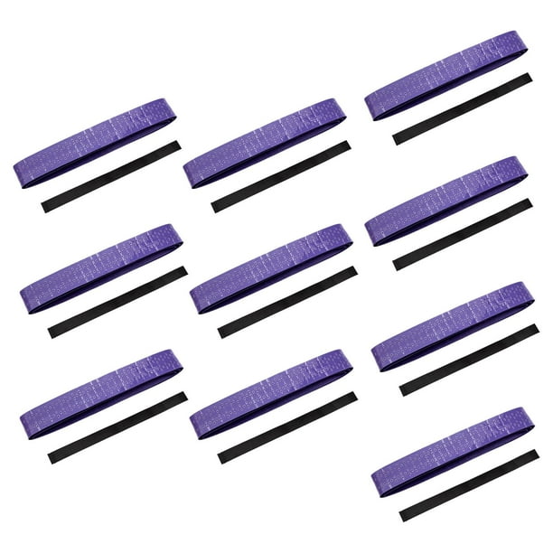 10 Piezas De Cinta De Agarre Antideslizante Para Raqueta De Tenis Para Manillar De Motocicleta Violeta Sunnimix Cintas de agarre de raqueta