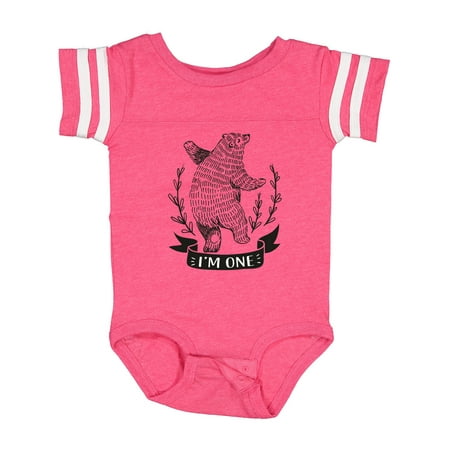 

Inktastic First Birthday 1 Year Old Boys Bear Gift Baby Boy or Baby Girl Bodysuit