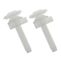 2 Pcs Toilet Cover Screw Bolts Fittings COVERS CAPS Potty Seat for White