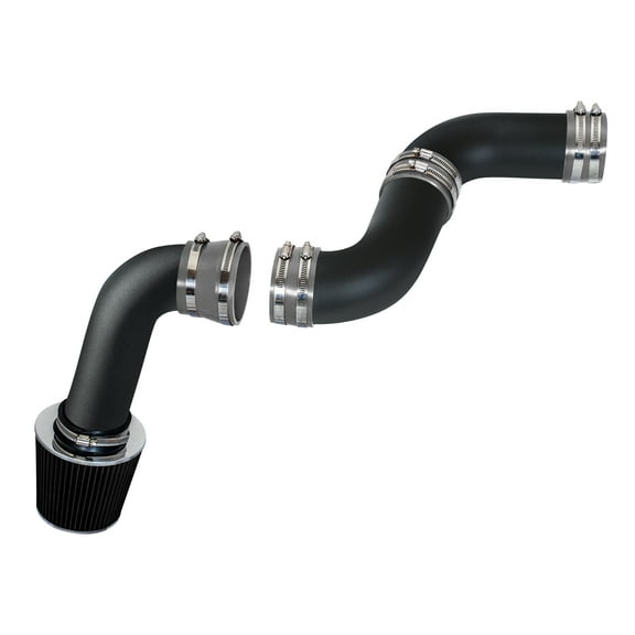 Rtunes Racing - MATTE BLACK PIPE GRAY - SHORT RAM INTAKE Compatible For 99-06 Chevy Silverado 1500 / GMC Sierra 1500 4.3L V6 / 07 Classic 4.3L