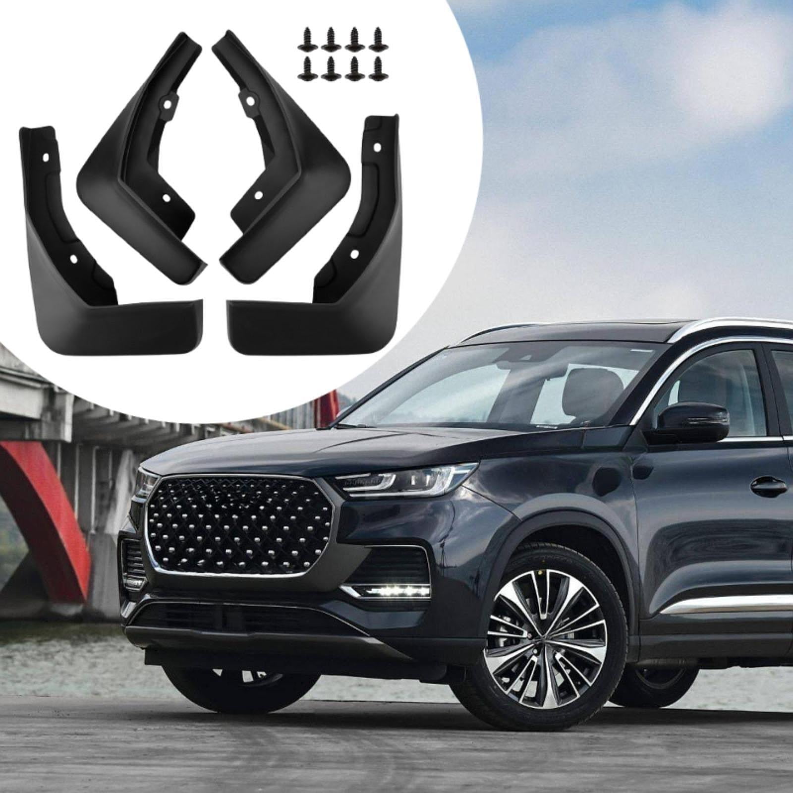 4pcs Automotive Mud Flaps Front Rear Wheel Protection Durable PP Splash Guards for Car Exterior Accessories