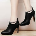 thumbnail image 6 of Wowcloth Women's Fashion Ankle Boots – Pointed Toe High Heel Fashion Casual Versatile for Trendy Autumn Winter Stylish Footwear, 6 of 9